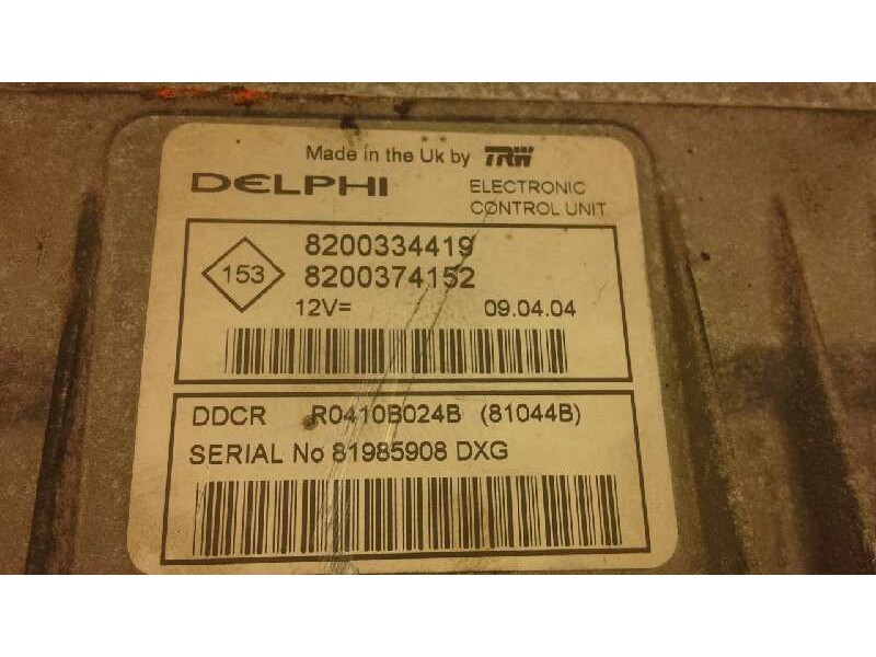 Recambio de centralita motor uce para renault megane ii classic berlina 1.5 dci diesel referencia OEM IAM 8200334419 199 