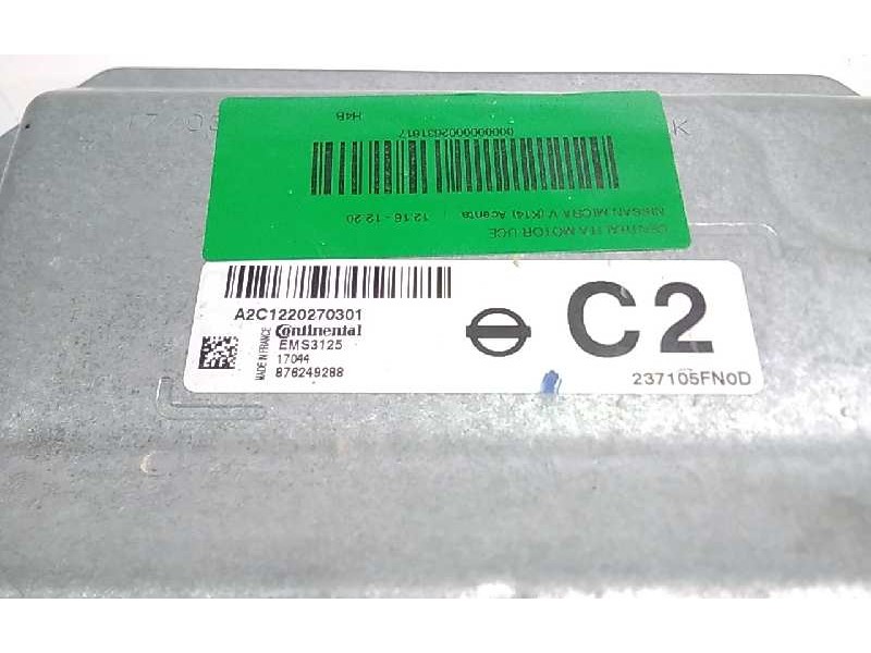 Recambio de centralita motor uce para nissan micra v (k14) acenta referencia OEM IAM A2C122027301  