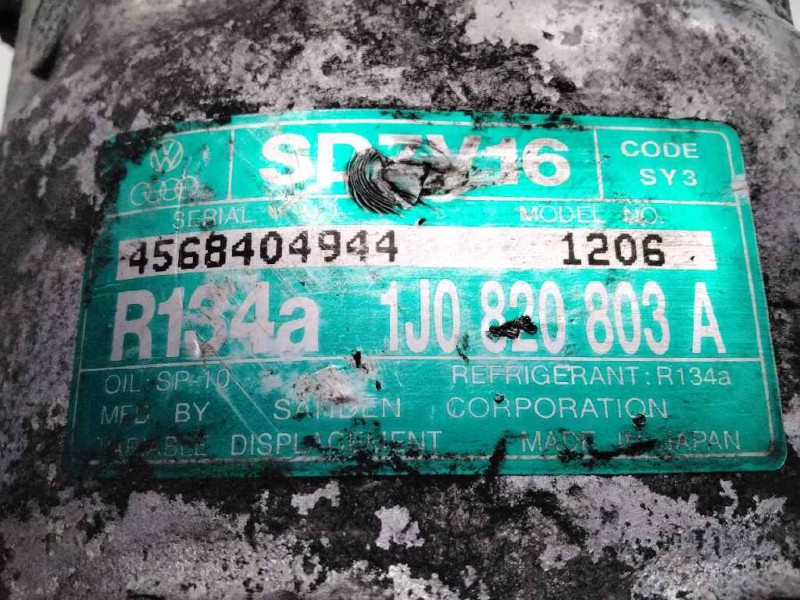Recambio de compresor aire acondicionado para seat cordoba berlina (6k2) sport referencia OEM IAM 1J0820803A 1206 
