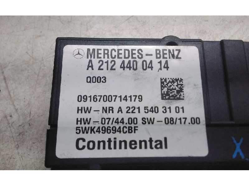 Recambio de modulo electronico para mercedes clase clk (w207) coupe 250 cdi blueefficiency (207.303) referencia OEM IAM AQ124400