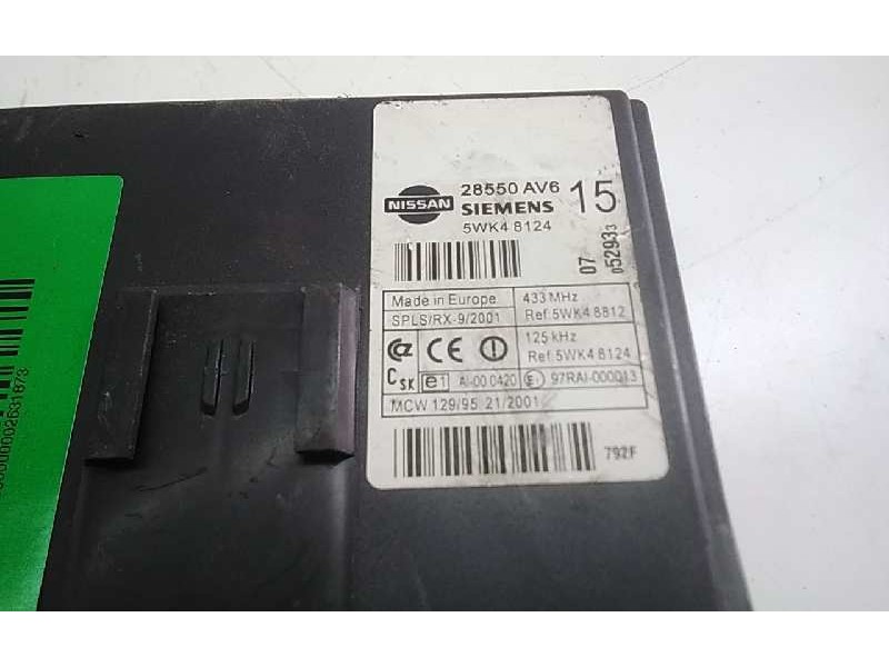 Recambio de modulo electronico para nissan primera berl./familiar (p10/w10) referencia OEM IAM 28550AV6  