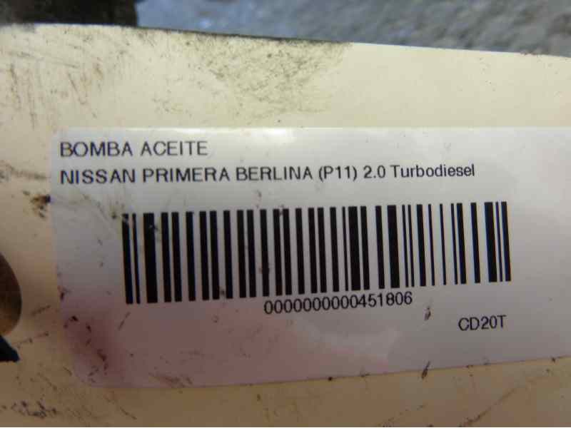 Recambio de bomba aceite para nissan primera berlina (p11) 2.0 turbodiesel cat referencia OEM IAM   