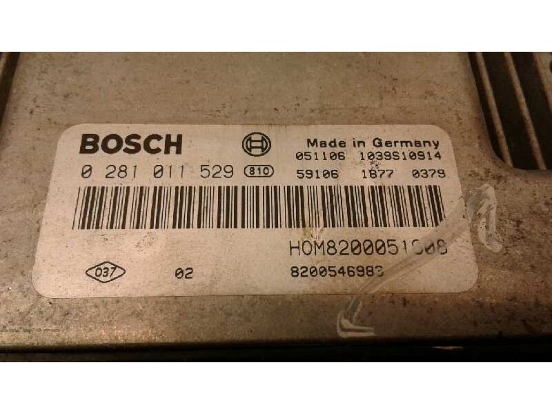 Recambio de centralita motor uce para nissan primastar (x83) 1.9 dci diesel cat referencia OEM IAM 0281011529 120 8200546983