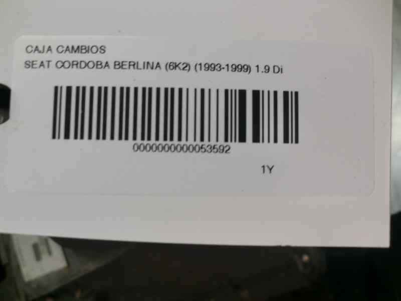 Recambio de caja cambios para seat cordoba berlina (6k2) 1.9 diesel (1y) referencia OEM IAM CHC  24887