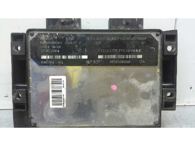 Recambio de centralita motor uce para citroen berlingo 1.9 d sx familiar referencia OEM IAM 9650360280 337 