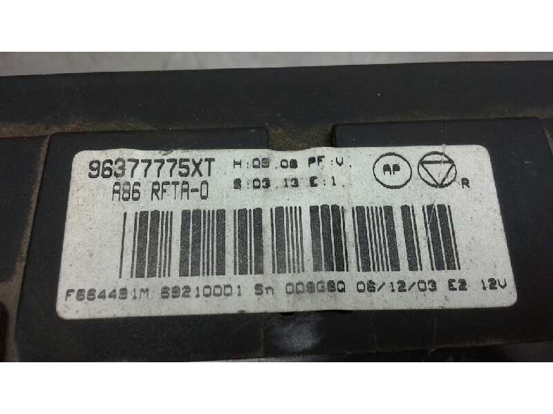 Recambio de mando climatizador para citroen c3 1.4 hdi sx plus referencia OEM IAM 96377775XT  