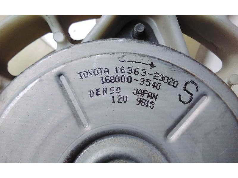 Recambio de electroventilador para toyota yaris (ncp1/nlp1/scp1) 1.3 linea luna referencia OEM IAM 1636323020  