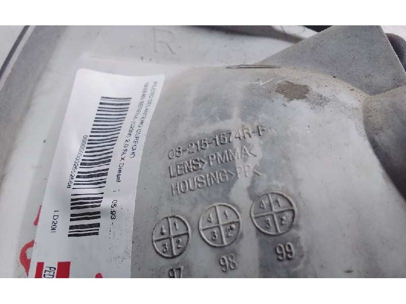 Recambio de piloto delantero derecho para nissan serena (c23m) 2.0 slx diesel referencia OEM IAM 082151574R  