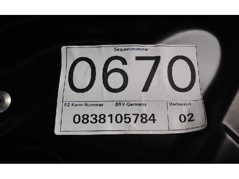 Recambio de elevalunas delantero izquierdo para volkswagen passat berlina (3c2) sportline referencia OEM IAM 0838105784  