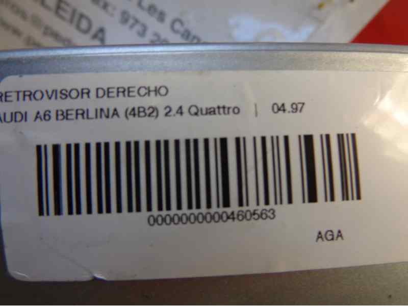 Recambio de retrovisor derecho para audi a6 berlina (4b2) 2.4 v6 30v referencia OEM IAM   