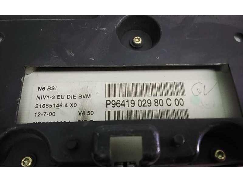 Recambio de cuadro instrumentos para citroen xsara berlina 1.9 d sx referencia OEM IAM P9641902980C  