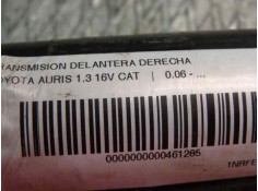 Recambio de transmision delantera derecha para toyota auris 1.3 16v cat referencia OEM IAM    2