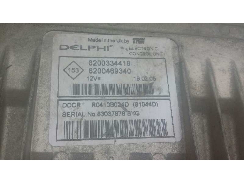 Recambio de centralita motor uce para renault megane ii berlina 5p 1.5 dci diesel referencia OEM IAM 8200334419 246 