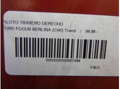Recambio de piloto trasero derecho para ford focus berlina (cak) trend referencia OEM IAM 1214226   2