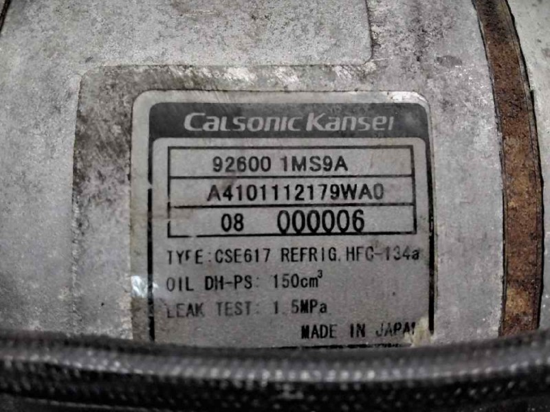 Recambio de compresor aire acondicionado para infiniti ex 3.0 v6 diesel cat referencia OEM IAM 926001MS9A  