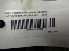 Recambio de maneta interior delantera izquierda para fiat punto berlina (188) 1.2 8v referencia OEM IAM 0735269346   2