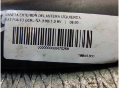 Recambio de maneta exterior delantera izquierda para fiat punto berlina (188) 1.2 8v referencia OEM IAM 0735275927   2