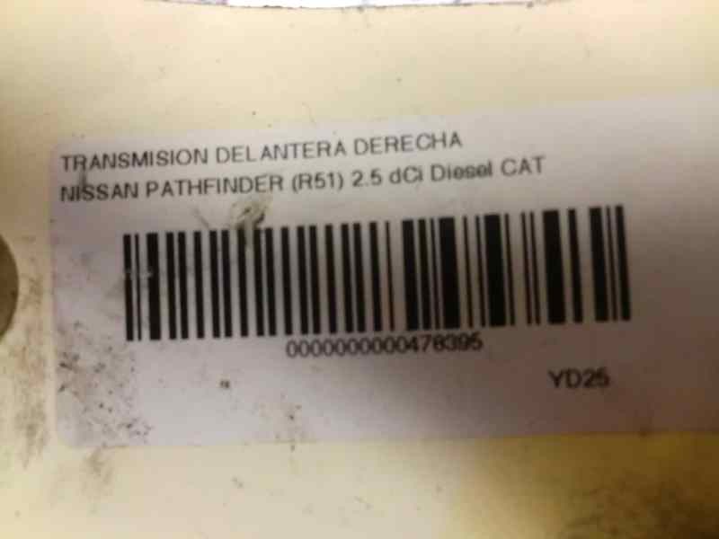 Recambio de transmision delantera derecha para nissan pathfinder (r51) 2.5 dci diesel cat referencia OEM IAM   