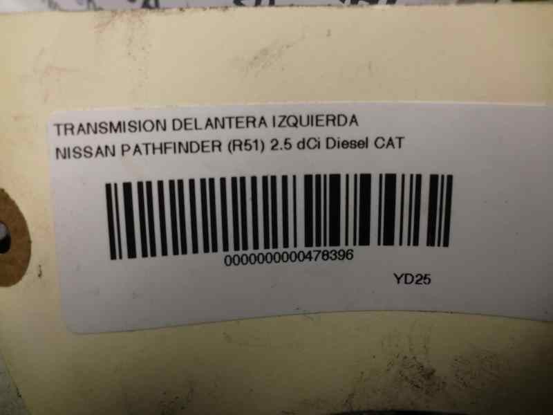 Recambio de transmision delantera izquierda para nissan pathfinder (r51) 2.5 dci diesel cat referencia OEM IAM   