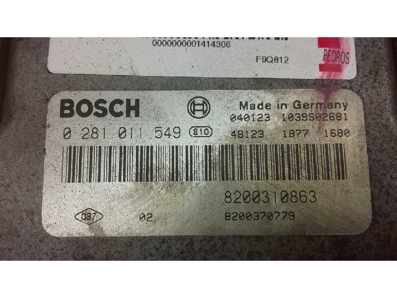 Recambio de centralita motor uce para renault scenic ii authentique referencia OEM IAM 0281011549 244 