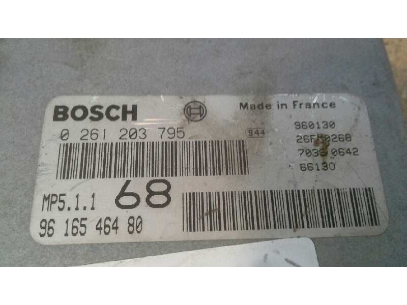 Recambio de centralita motor uce para peugeot 406 berlina (s1/s2) sl referencia OEM IAM 0261203795 9616546480 