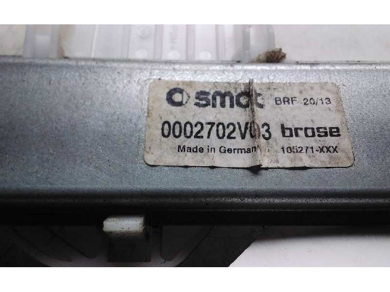 Recambio de elevalunas delantero derecho para smart coupe pure referencia OEM IAM 0002702V03  