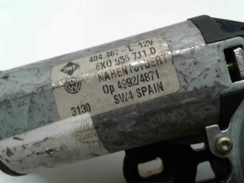 Recambio de motor limpia trasero para volkswagen polo (861) referencia OEM IAM 6X0955711D MOTOR LIMPIA TRAS POLO 28818