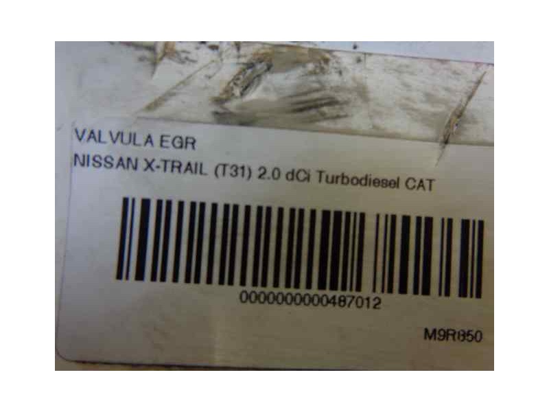 Recambio de valvula egr para nissan x-trail (t31) 2.0 dci turbodiesel cat referencia OEM IAM 8200796674C 8200987088 