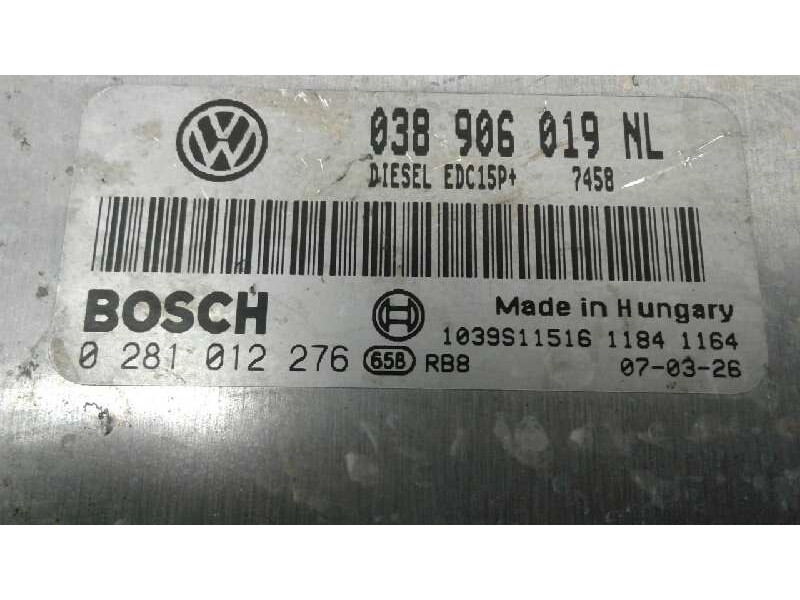 Recambio de centralita motor uce para seat ibiza (6l1) cool referencia OEM IAM 038906019 192 