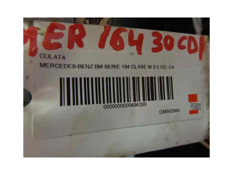 Recambio de culata para mercedes clase m (w164) 3.0 cdi cat referencia OEM IAM   