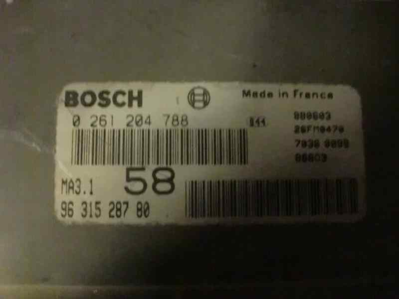 Recambio de centralita motor uce para peugeot 106 (s2) 1.1 referencia OEM IAM 0261204788 123 31325