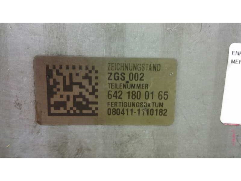 Recambio de enfriador aceite motor para mercedes clase m (w164) 3.0 cdi cat referencia OEM IAM 6421800165  