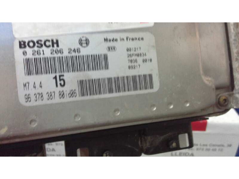 Recambio de centralita motor uce para citroen saxo 1.1 sx referencia OEM IAM 1929QF 346 