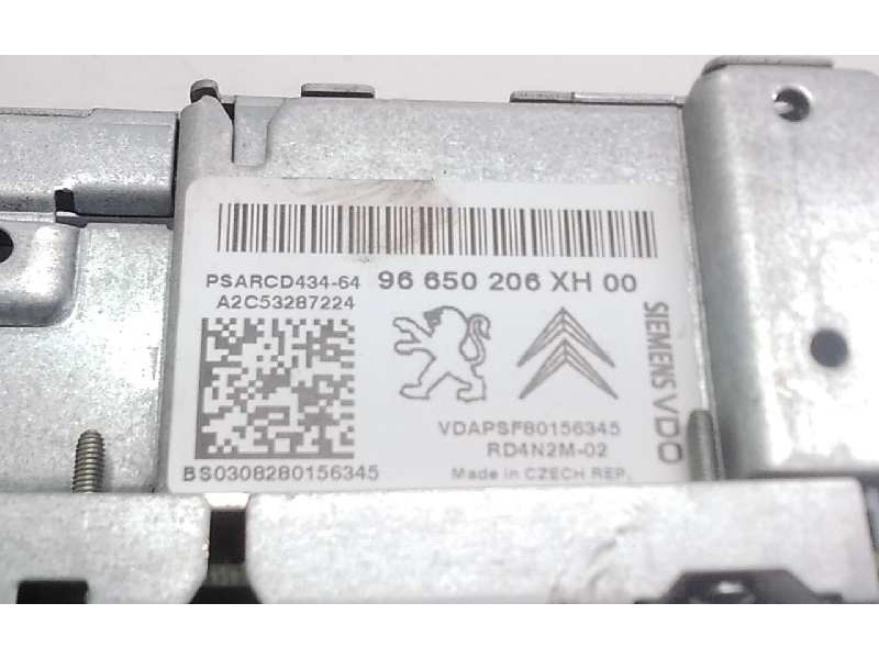 Recambio de sistema audio / radio cd para peugeot 308 premium referencia OEM IAM 96650206XH00  