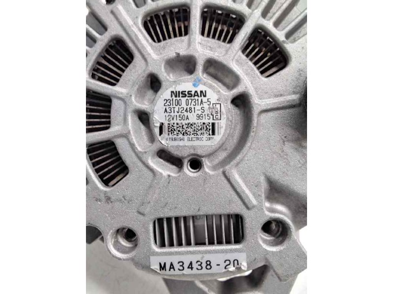 Recambio de alternador para nissan qashqai+2 (jj10) 2.0 dci turbodiesel cat referencia OEM IAM 231000731A-5 MITSU A3TJ2481-S 12V