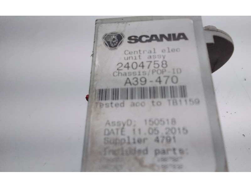 Recambio de centralita bsi para scania serie p/g/r (l-clase) 12.7 diesel referencia OEM IAM 2404758  