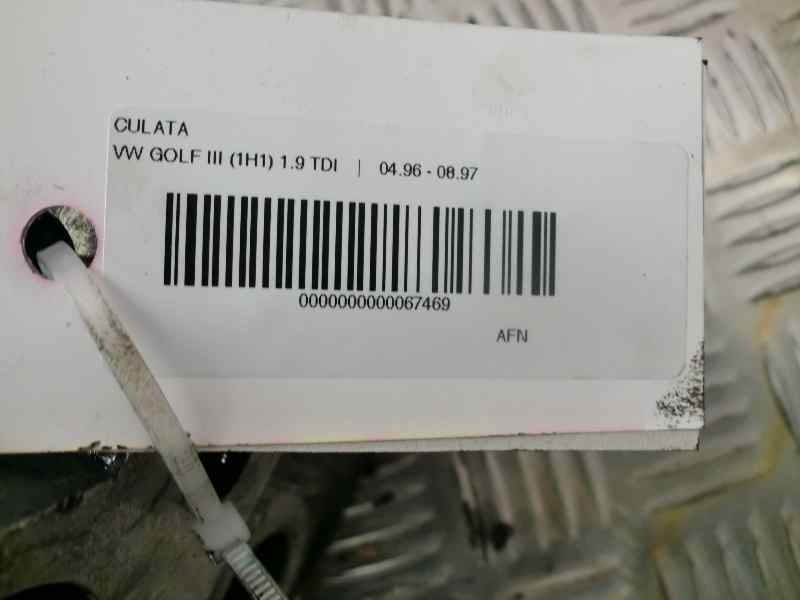 Recambio de culata para volkswagen golf iii berlina (1h1) 1.9 tdi referencia OEM IAM 038103373E CULATA VWG GOLF 1.9 TDI (373N) 3