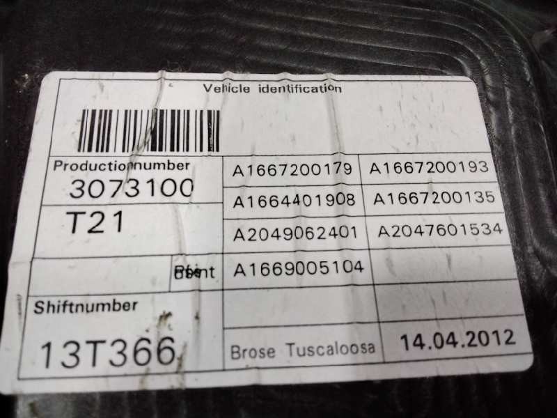 Recambio de elevalunas delantero izquierdo para mercedes clase m (w166) ml 350 cdi bluetec edition 1 (166.024) referencia OEM IA
