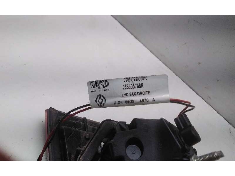 Recambio de piloto trasero derecho porton para renault clio iv limited referencia OEM IAM 265505796R  