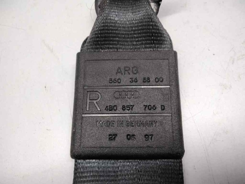 Recambio de cinturon seguridad delantero derecho para audi a6 berlina (4b2) 2.8 quattro referencia OEM IAM 4B0857706D  