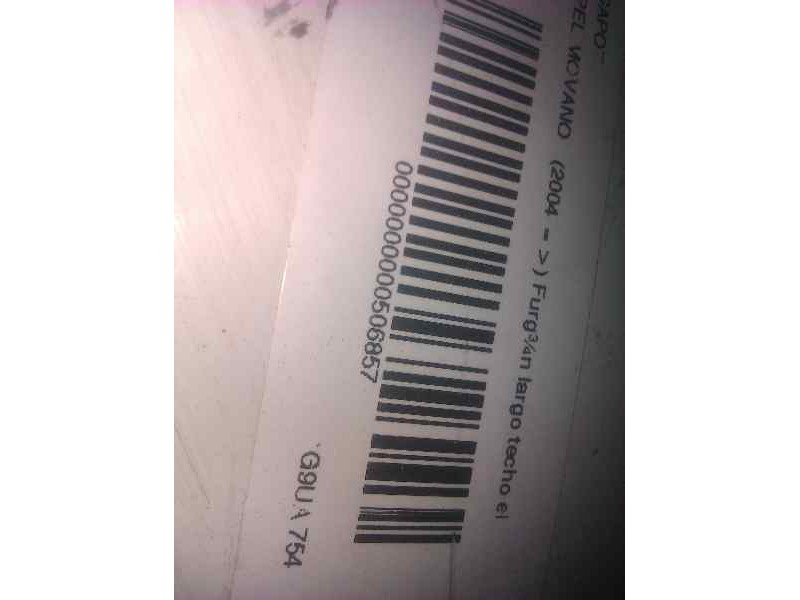 Recambio de capot para opel movano (2004 =>) 2.5 cdti cat (g9u-754 / lzm) referencia OEM IAM   