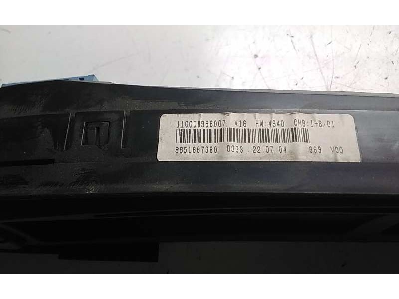 Recambio de cuadro instrumentos para citroen xsara picasso 2.0 hdi exclusive referencia OEM IAM 9651667380  