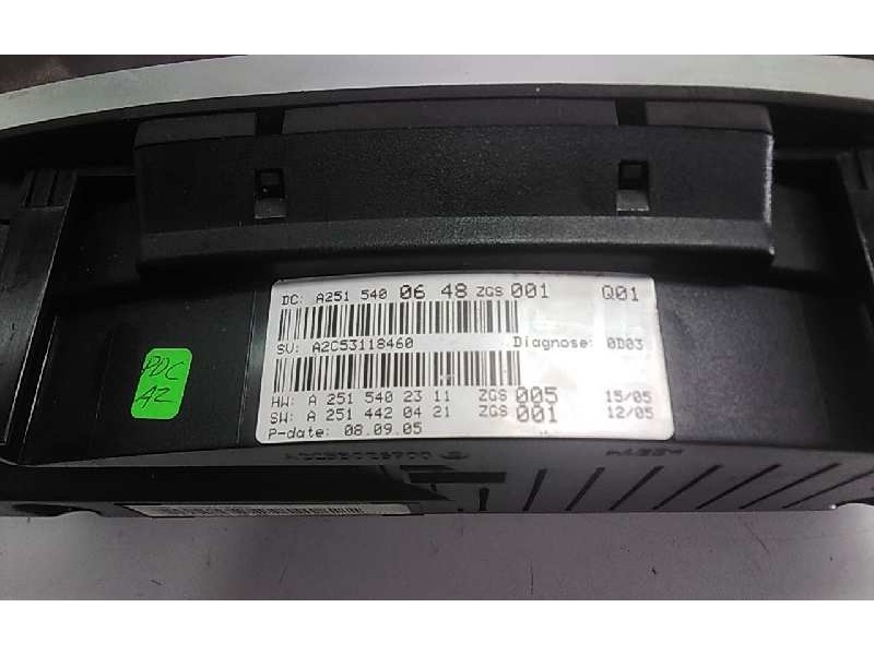 Recambio de cuadro instrumentos para mercedes clase m (w164) 320 / 350 cdi (164.122) referencia OEM IAM A2515400648  