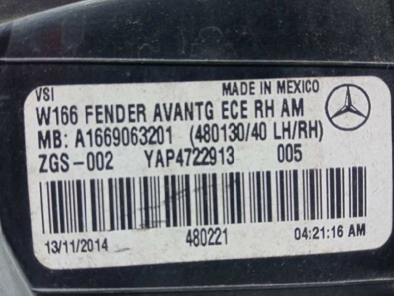 Recambio de piloto trasero derecho para mercedes clase m (w166) ml 350 cdi bluetec edition 1 (166.024) referencia OEM IAM BMA166