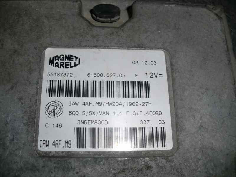 Recambio de centralita motor uce para fiat seicento (187) 1.1 referencia OEM IAM IAW4AFM9 153 