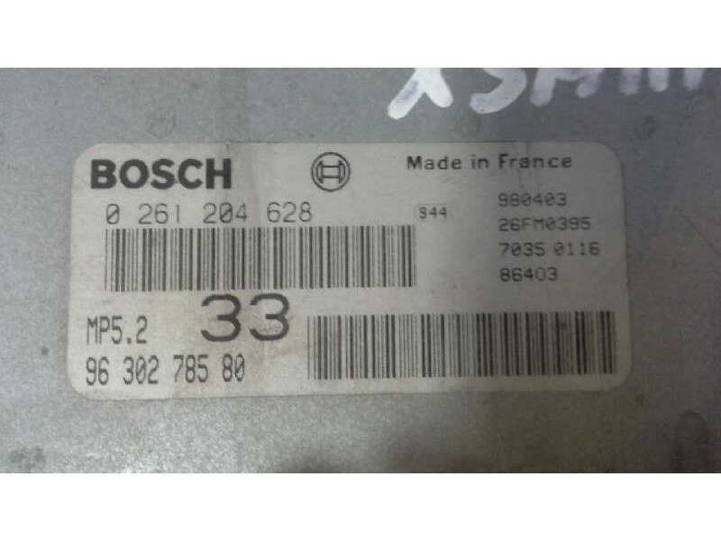 Recambio de centralita motor uce para citroen xsara berlina 1.6 referencia OEM IAM 0261204628 9630278580 0261204628