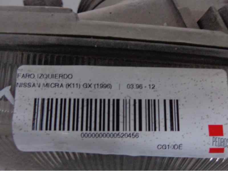 Recambio de faro izquierdo para nissan micra (k11) gx (1996) referencia OEM IAM   