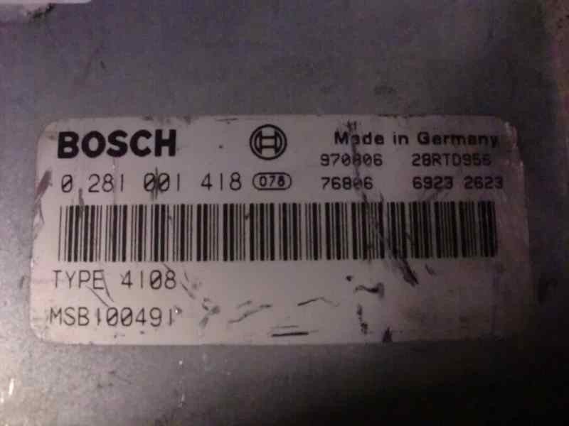 Recambio de centralita motor uce para mg rover serie 400 (rt) referencia OEM IAM 0281001418 BOSCH 36243