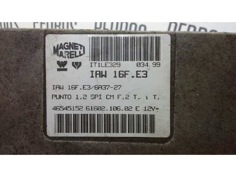 Recambio de centralita motor uce para fiat punto berlina (176) 55 s referencia OEM IAM IAW16FE3 224 