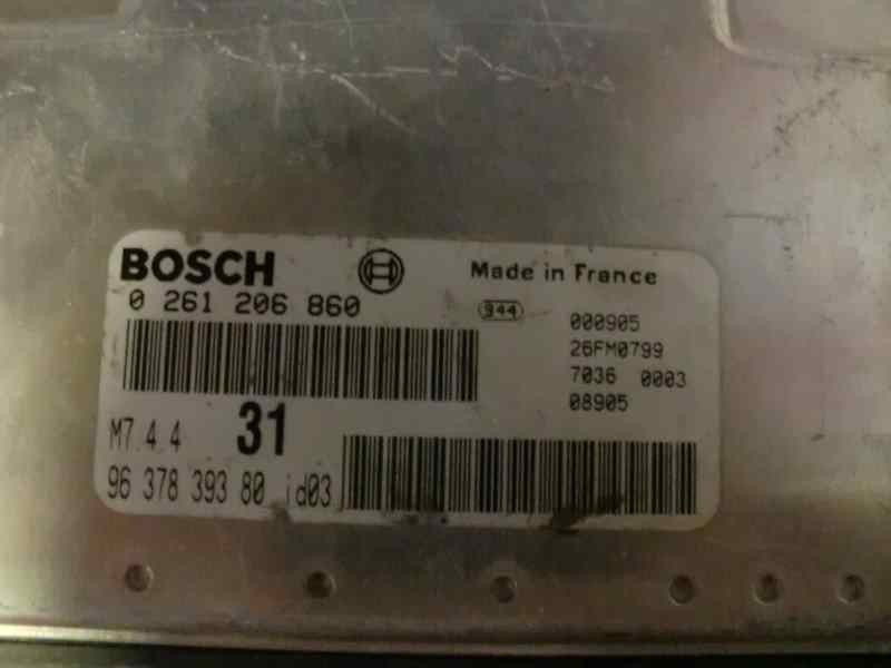 Recambio de centralita motor uce para citroen saxo 1.6 referencia OEM IAM 0261206860 345 36597